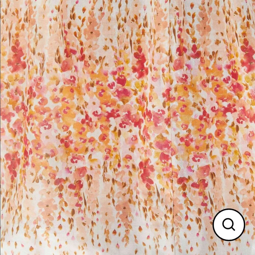NWT Christy dawn Paloma dress in sunset gladiola- orange pink floral midi dress - Picture 5 of 8